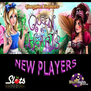 Queen of Hearts is LIVE at Slots Capital Casino and Desert Nights Casino