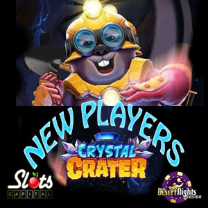 Crystal Crater is LIVE at Slots Capital Casino and Desert Nights Casino